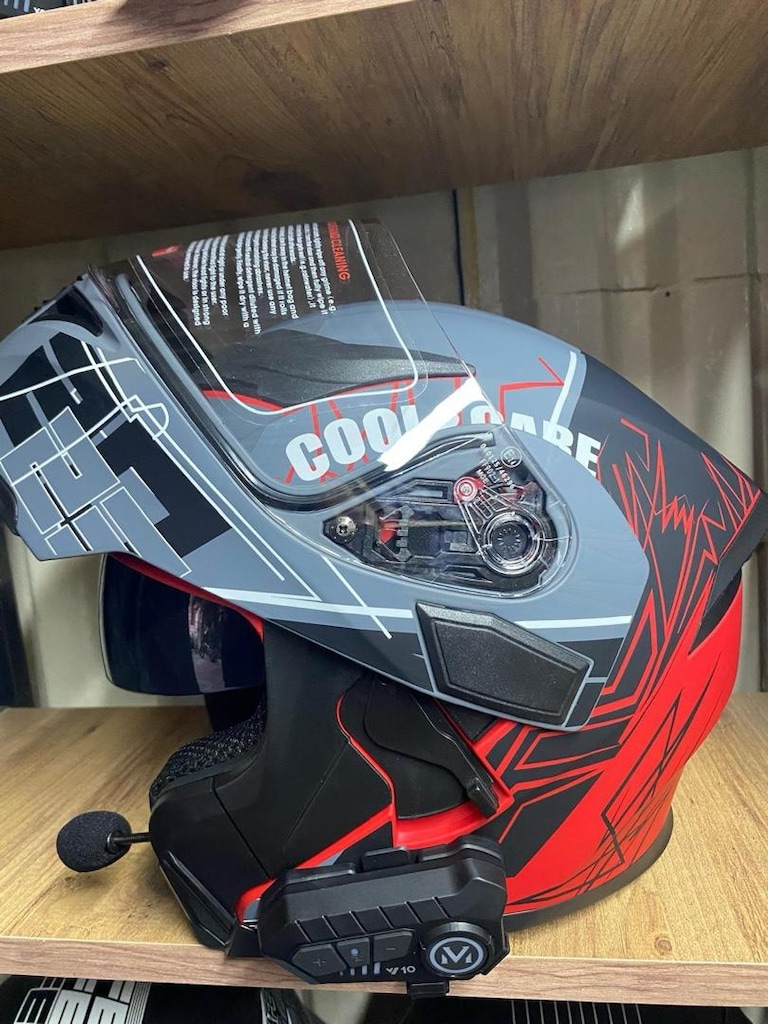 Çene açılır kask+ interkom - 2