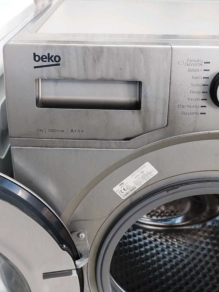 BEKO 9 KG GRİ ÇAMAŞIR MAKİNESİ İZMİR İÇİ 3 AY GARANTİMİZ VARDIR - 5