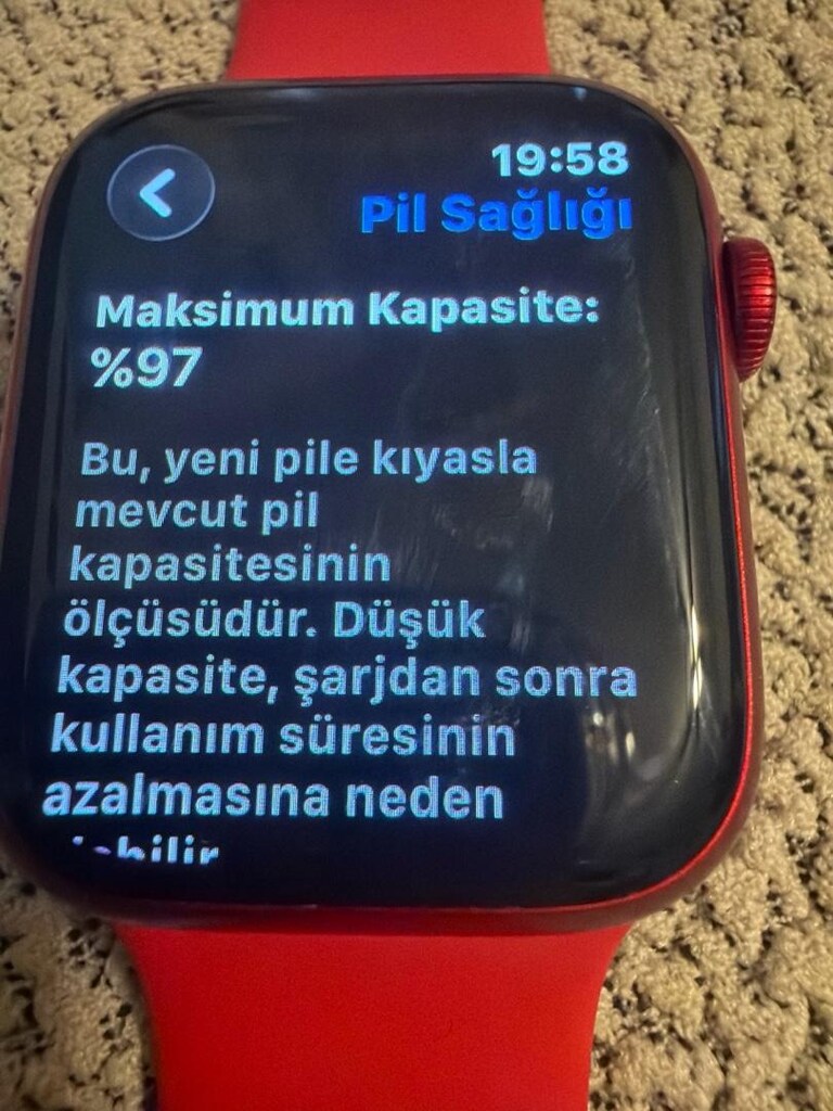 apple watch7 45mm cellular e-sim tr garantili pil 97 - 7