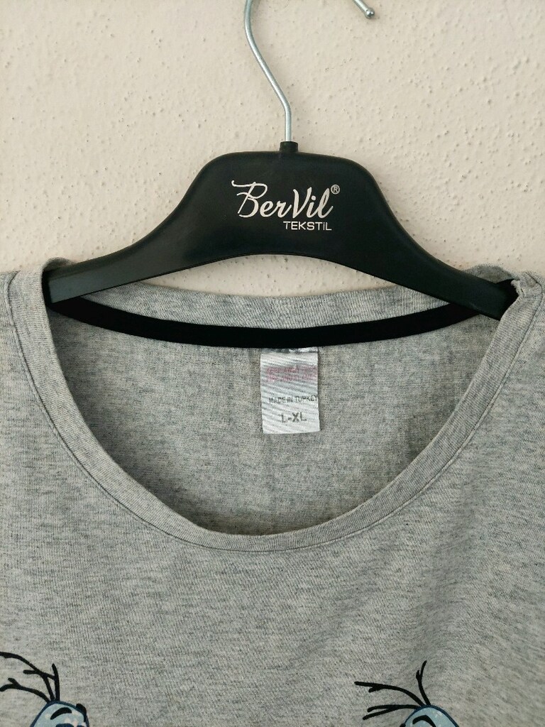 OLAF baskılı Oversize kadın tshirt - 3