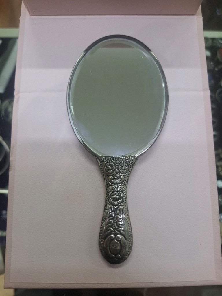 Full Gümüş 900 ayar El Ayna 13cm 50 gr