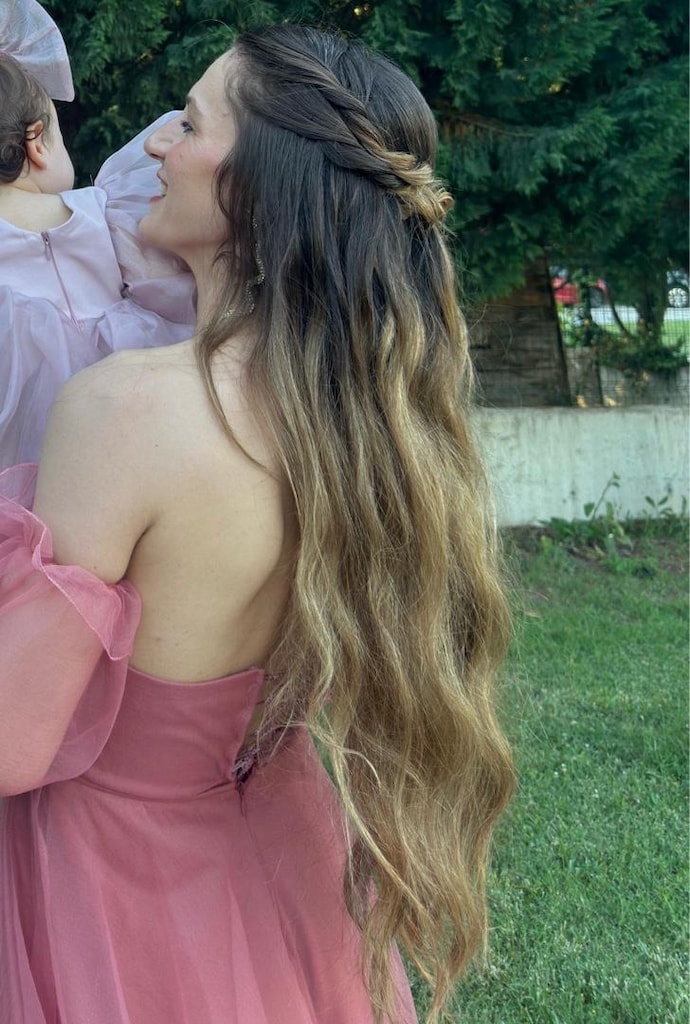 Tül Yırtmaçlı Şık Abiye - 5