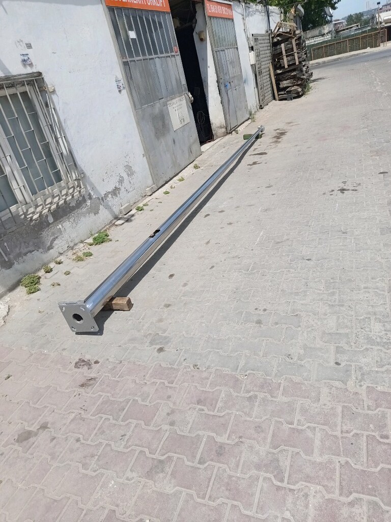 Bayrak Direği 7 Metre Krom Paslanmaz - 4