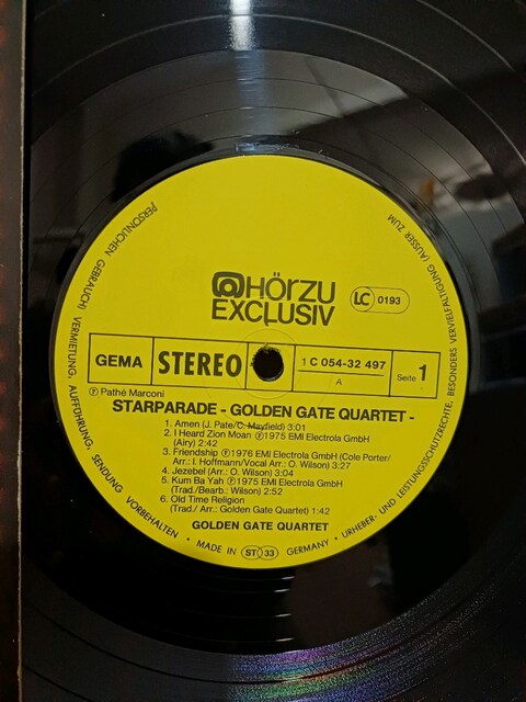 GOLDEN GATE QUARTET AMEN DÖNEM LP PLAK