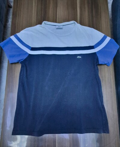 T-SHIRT KISA KOLLU M BEDEN LACOSTE