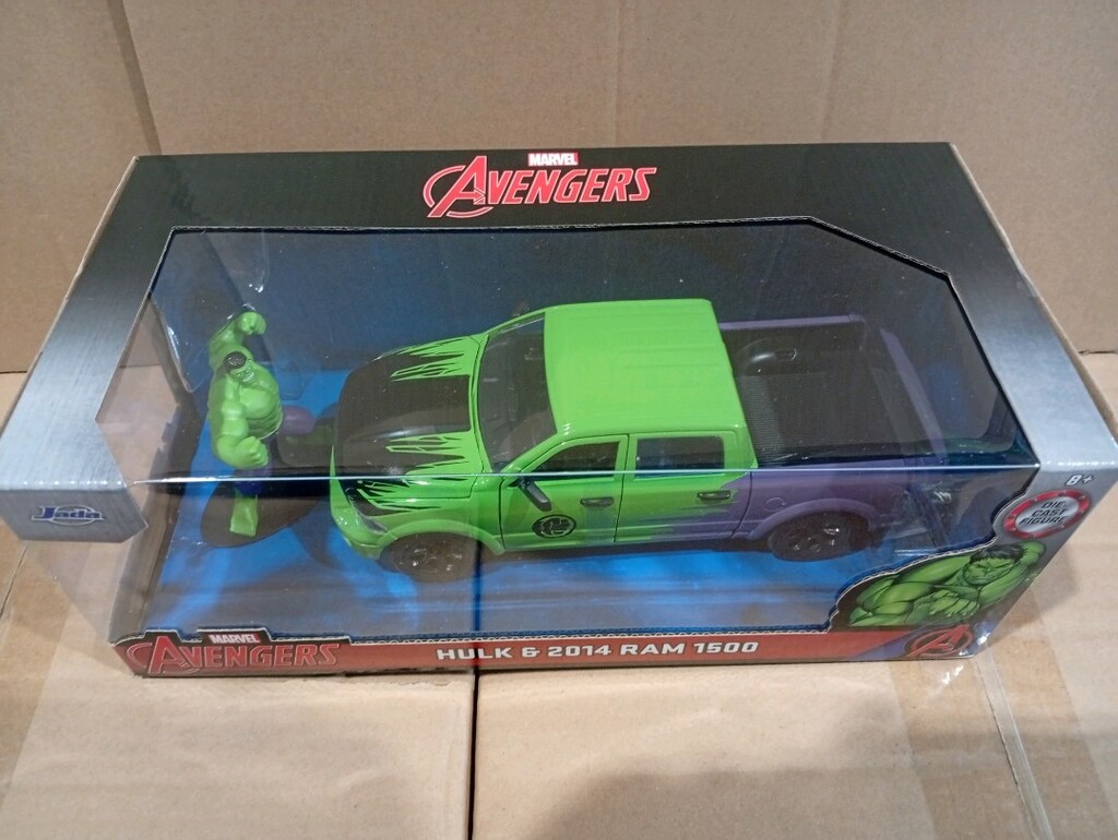Jada, 9399726314R00, Marvel Hulk 2014 Ram 1500 Model Aracı ve Figür Ma - 5