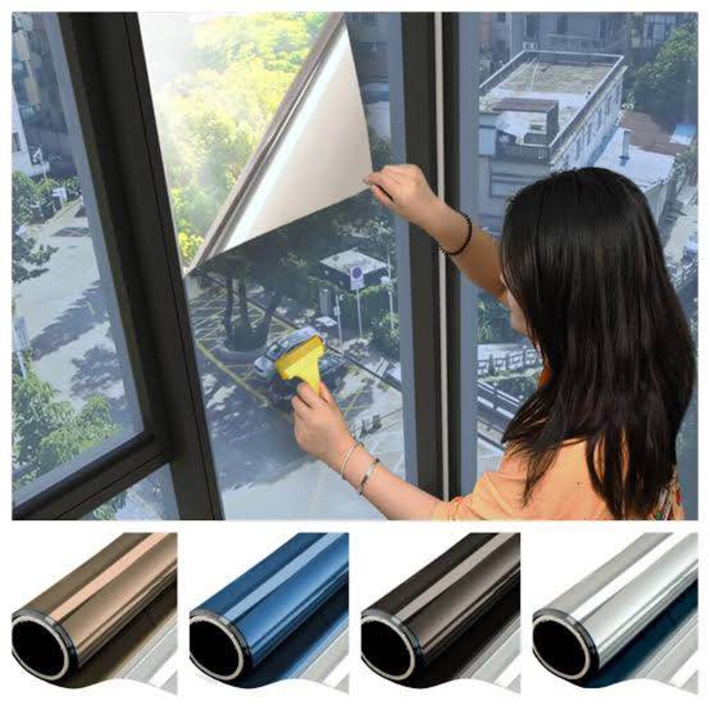 ev işyeri cam filmi siyah ayna 150cm metresi 300tl - 4