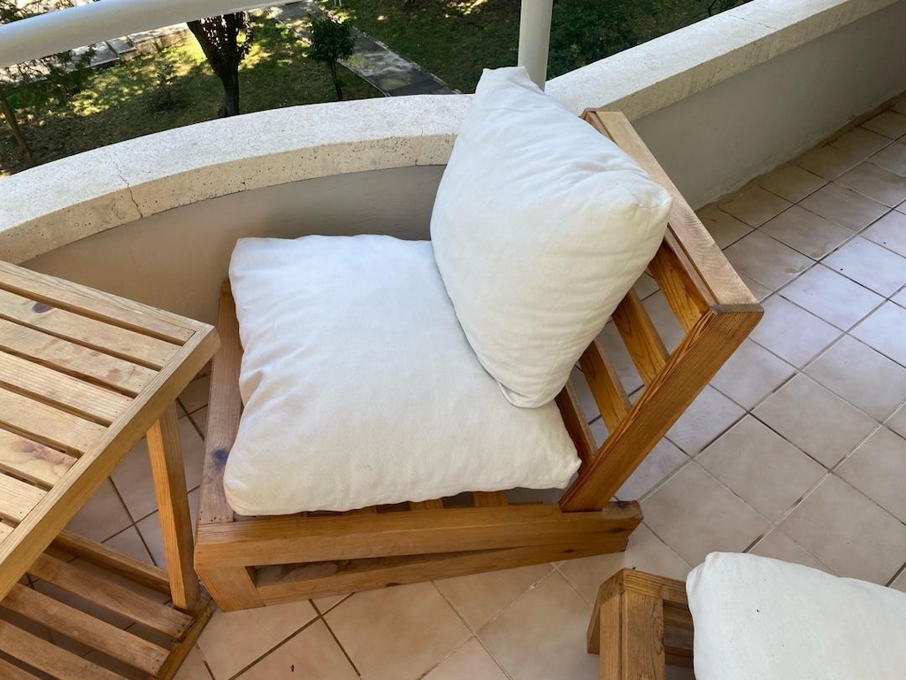Ahşap oturma grubu-balkon - 3
