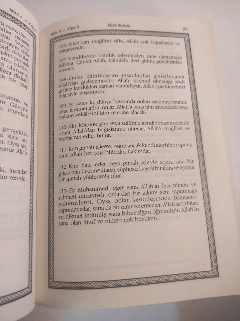 Kur'an-ı Kerim'in Türkçe Açıklaması Osman Keskioglu 1988 basım Eren ya - 5