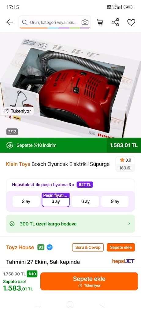Bosch oyuncak süpürge - 5