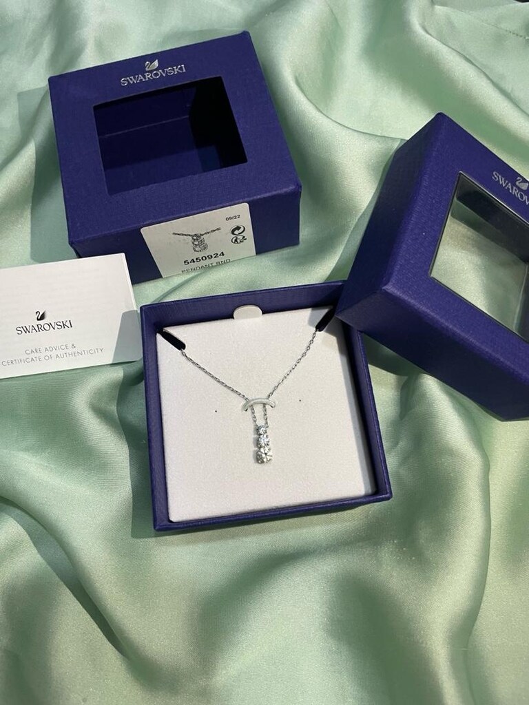 Swarovski Stilla Attract Beyaz Kristal Kolye - 3