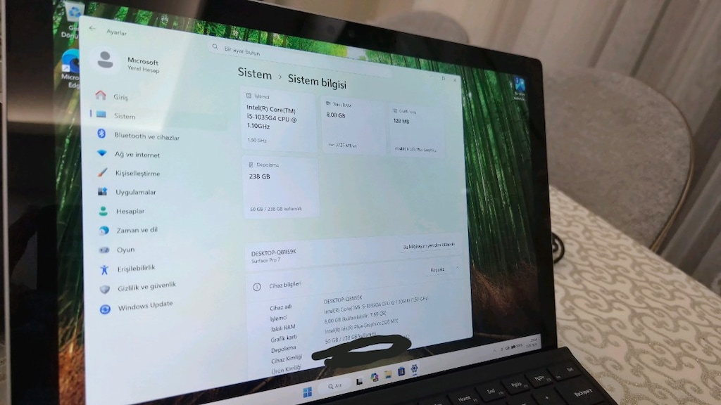 microsoft surface 7 pro 256 gb tablet - 4