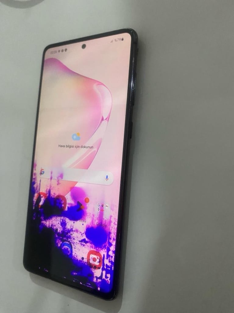 Samsung not 10 Lite ekran lekeli aktif çalışıyor tr cihazı - 2