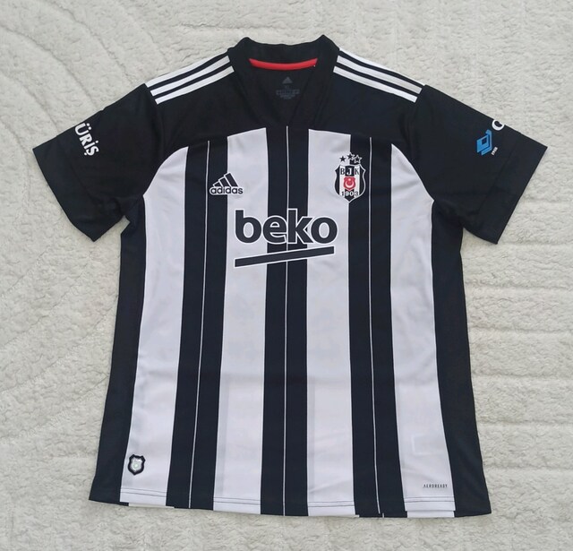 2020-2021 Valentin Rosier Orijinal Beşiktaş Çubuklu Forma Adidas