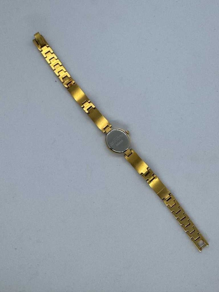 Wesse Safir Cam Altın Sarısı Vintage Kadın Kol Saati - 7