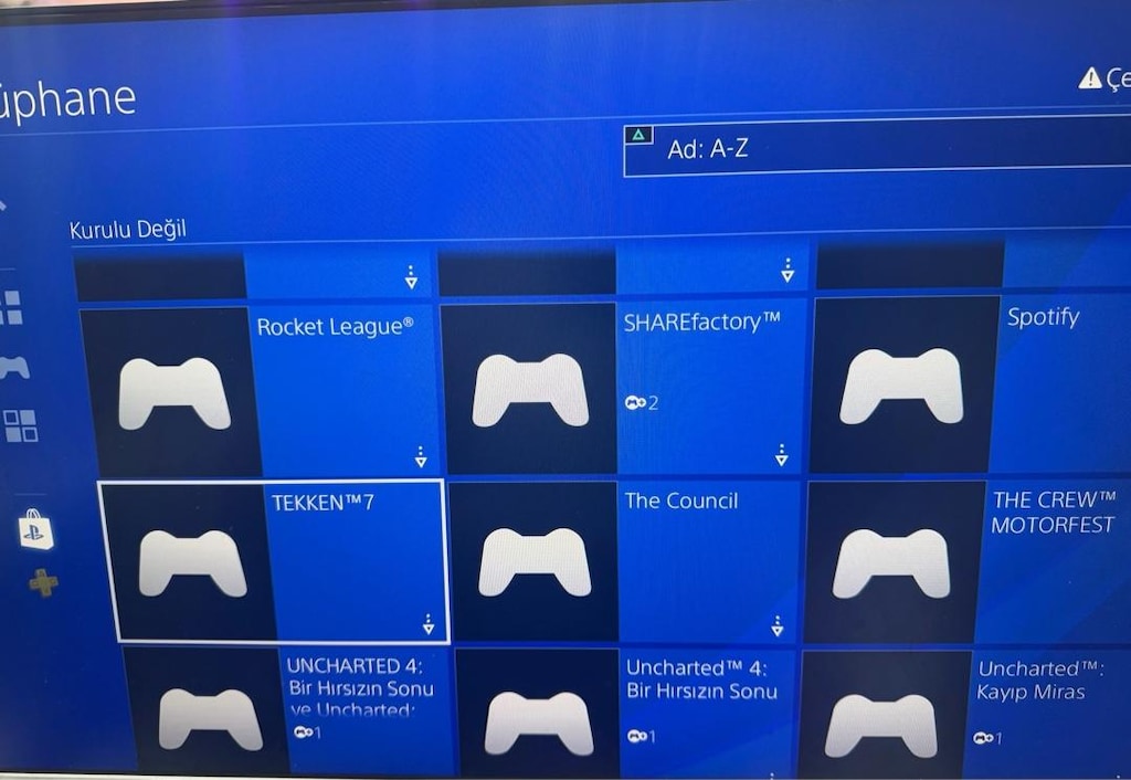 Playstation 4 . 2 adet kol . Pes21 Gta5 ve birçok oyun - 5