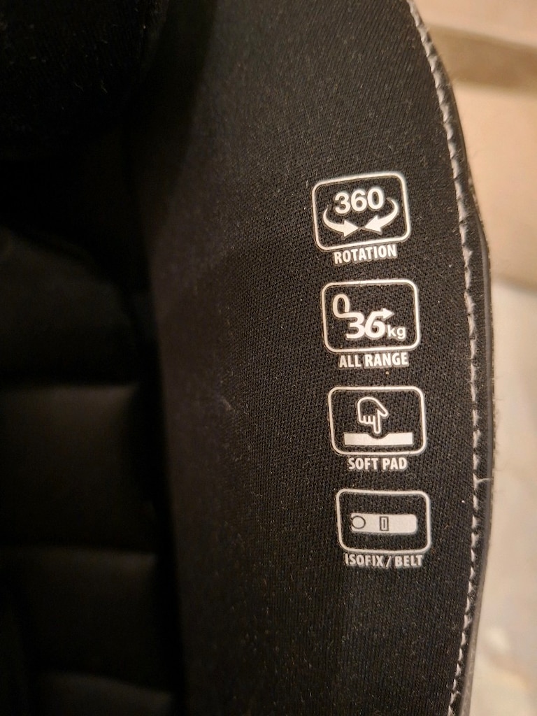 KRAFT Çocuk Araç Koltuğu 0-36 KG / 360 Derece Dönüş - 4