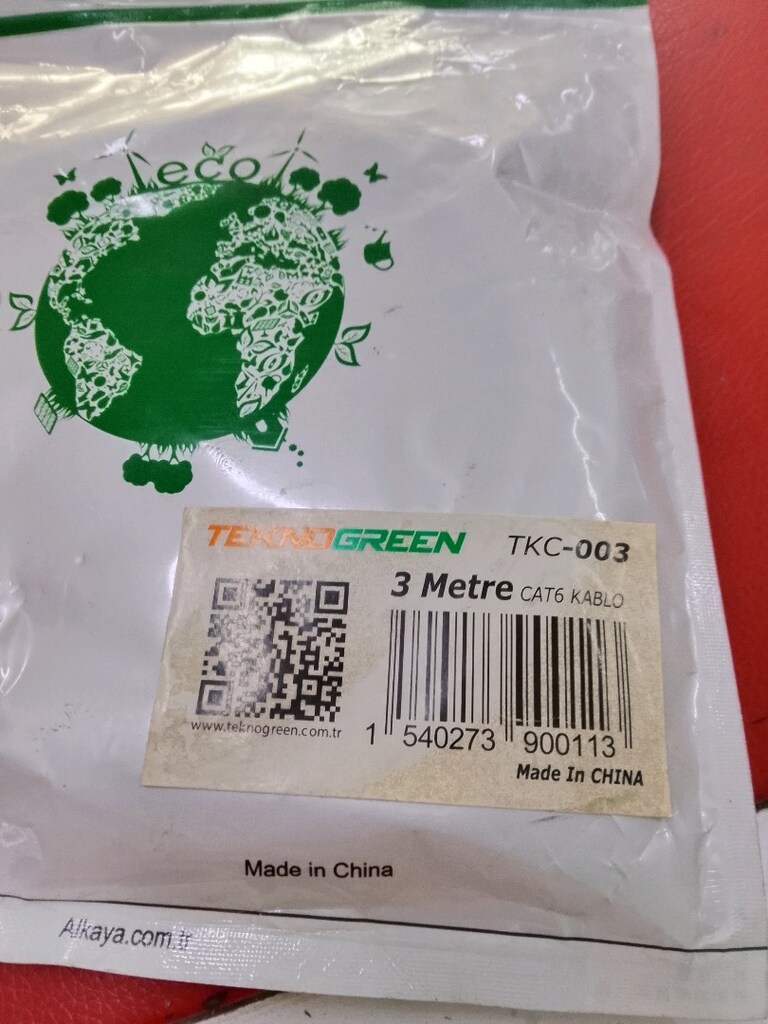 teknogreen tkc-003 3m cat6 ethernet kablo - 2