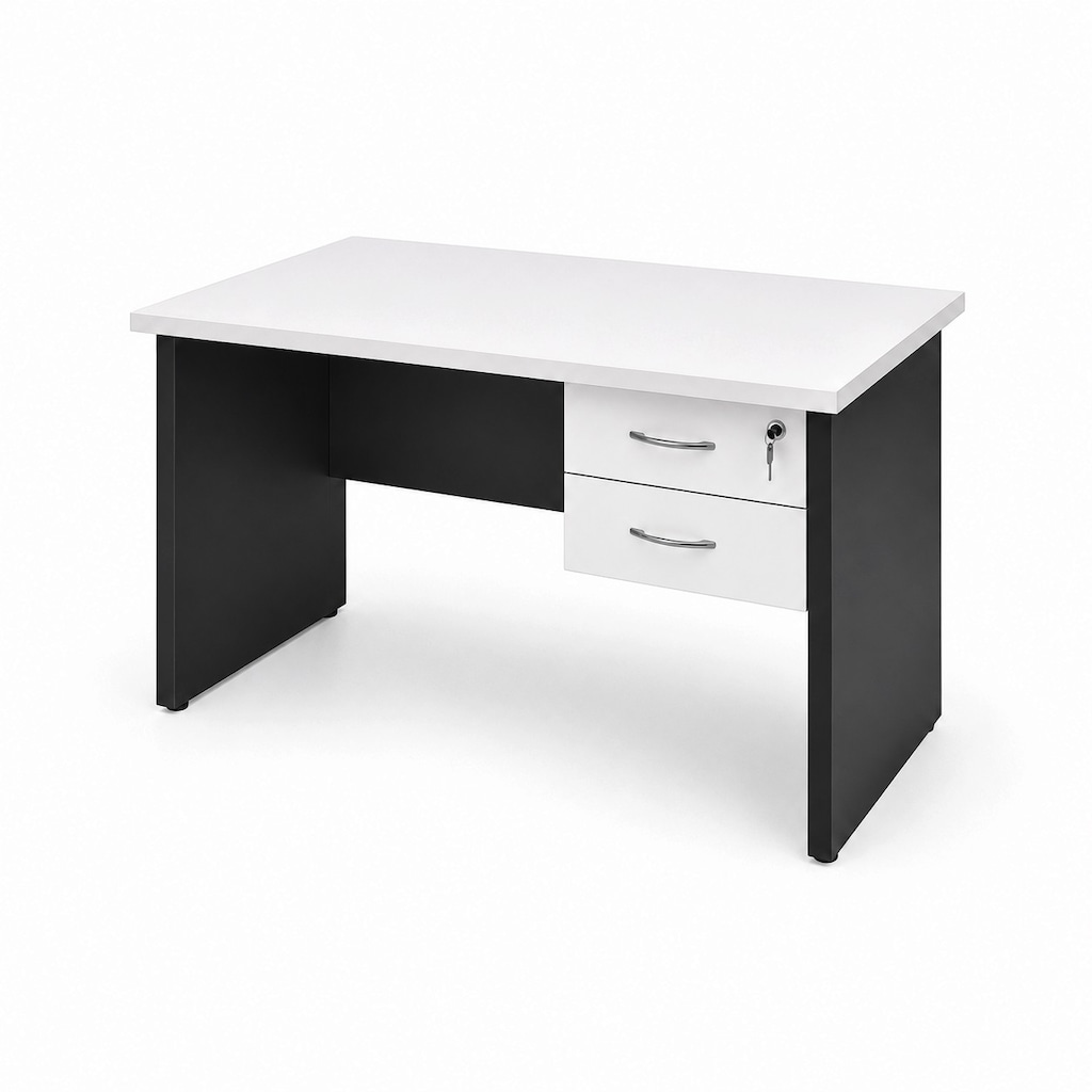 ATOM OFİS - MEKOM BEYAZ ÇALIŞMA MASASI - 120 CM (2 YIL GARANTİ) - 6