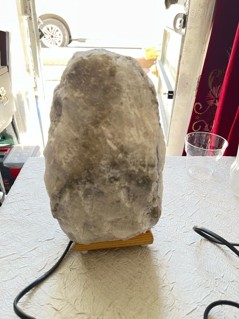 Doğal kayatuzu lambası büyük boy - 3