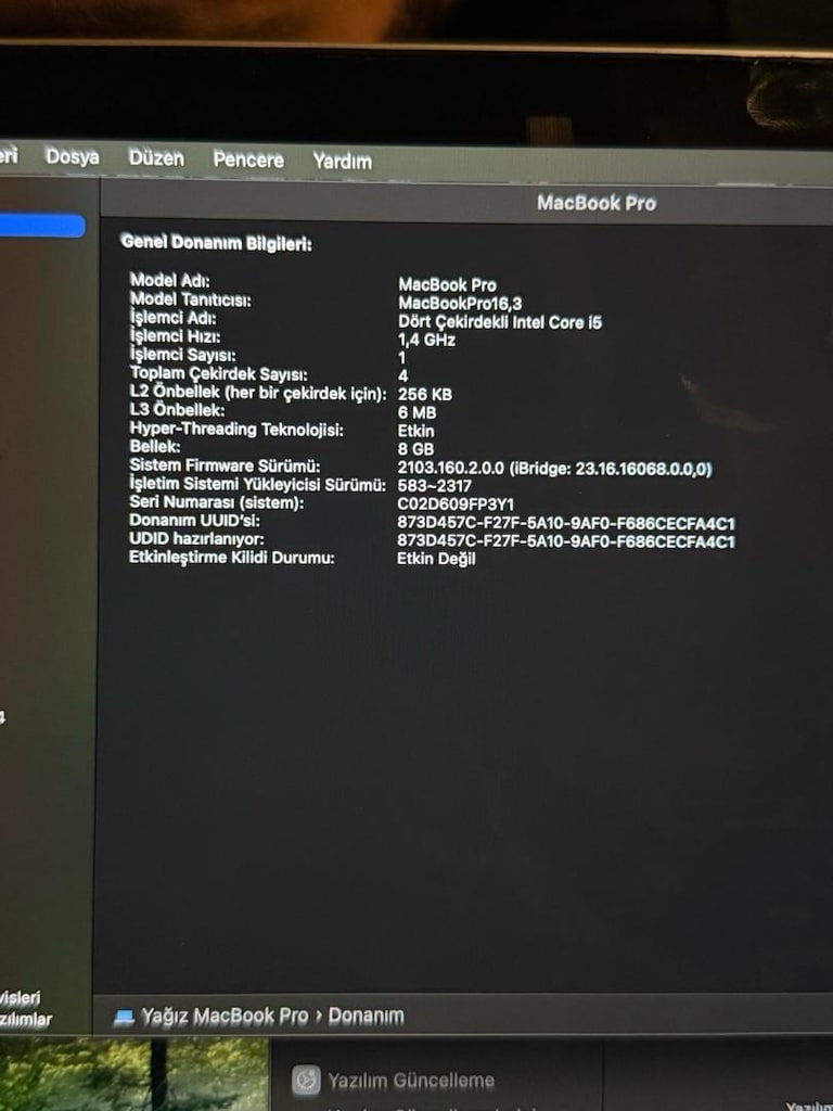 2020 MACBOOK PRO ÇOK İYİ DURUMDA - 6