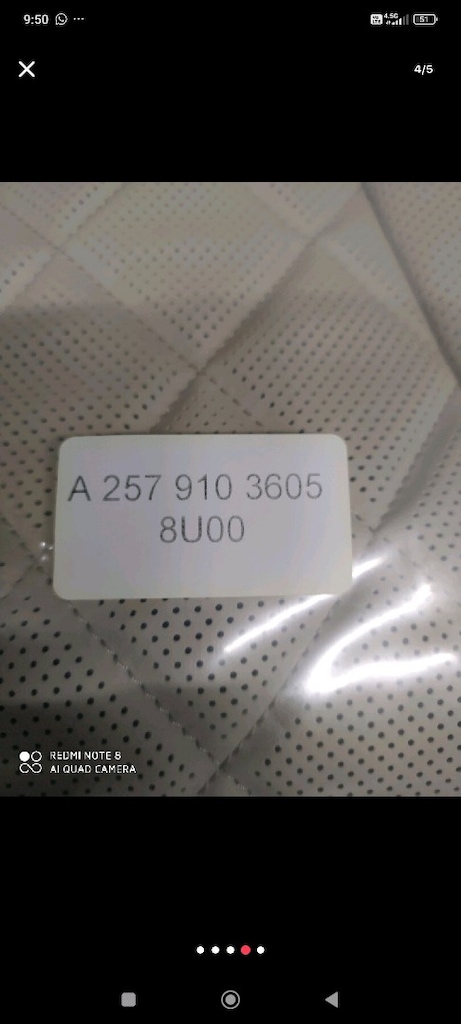 Mercedes CLS Koltuk Sırtlığı A2579103605 - 2