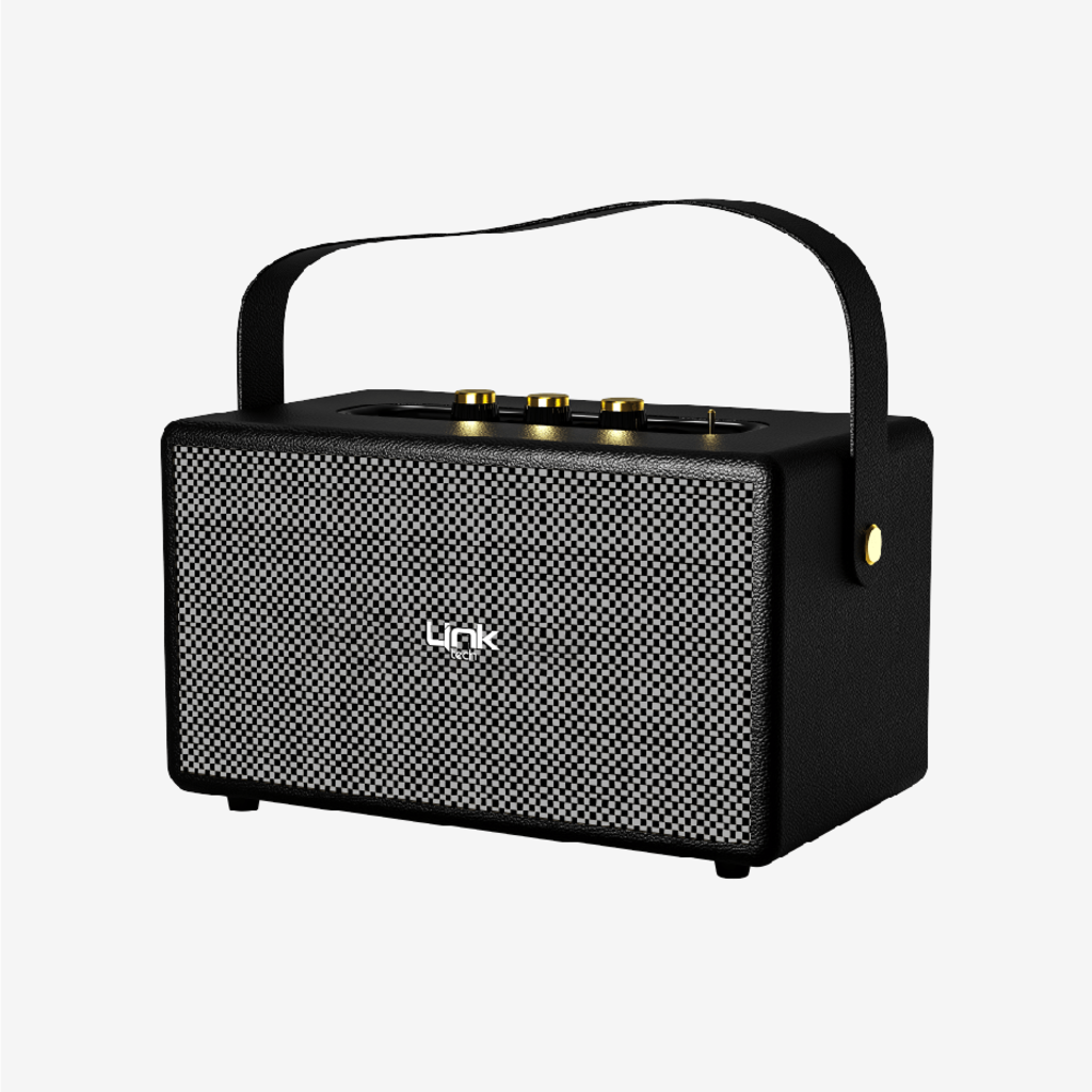 Retro Taşınabilir Mikrofonlu Bluetooth Radyo Hoparlör M402 - 7