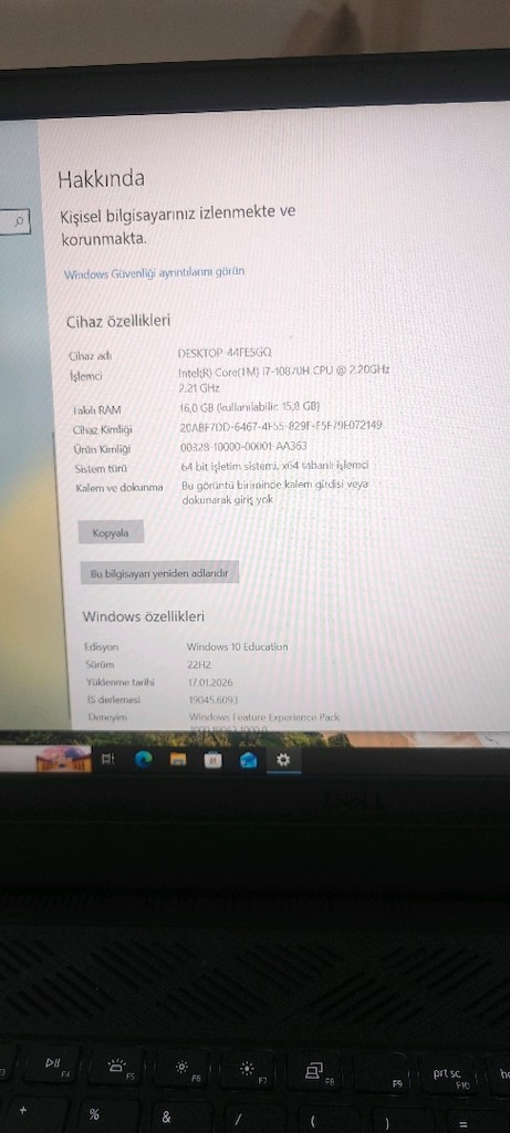 Dell G15 5510 | i7-10870H | RTX 3050 | 16 GB RAM | 512 GB SSD | Kutulu - 2