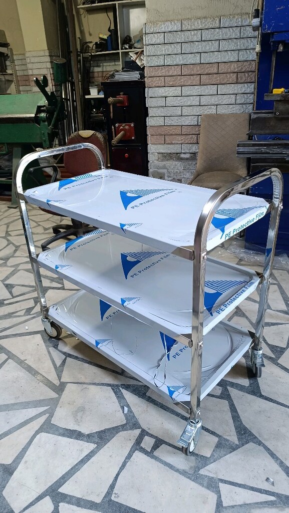 krom servis arabası