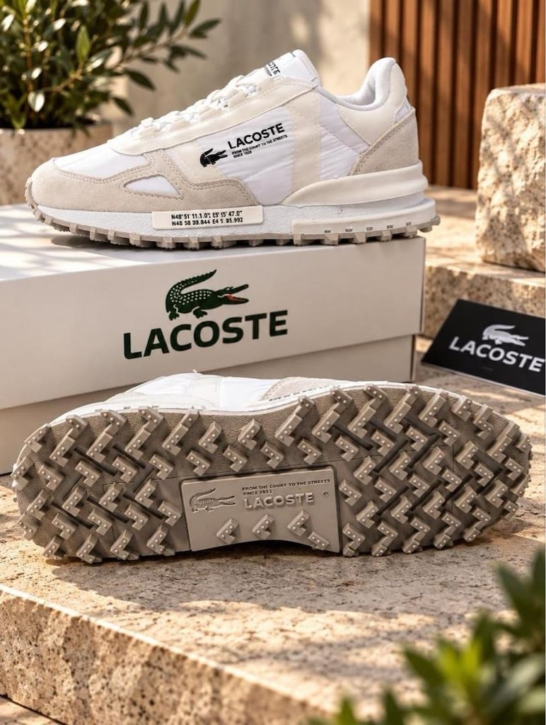 ‼‼ LACOSTE ELITE ACTIVE PREMIUM – BUZ BEYAZ - 7