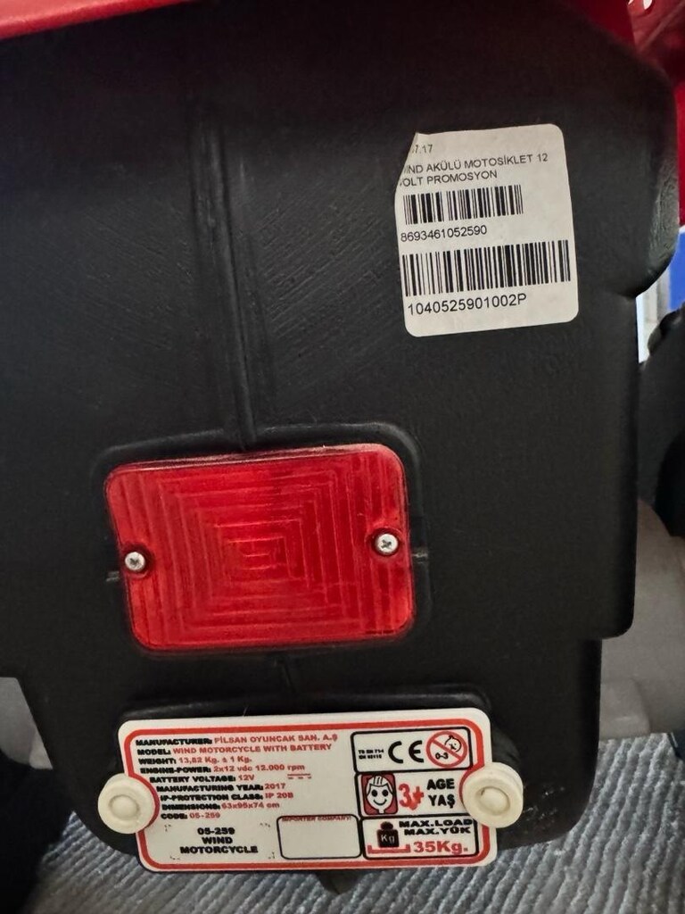 Pilsan 12V akülü motor - 3