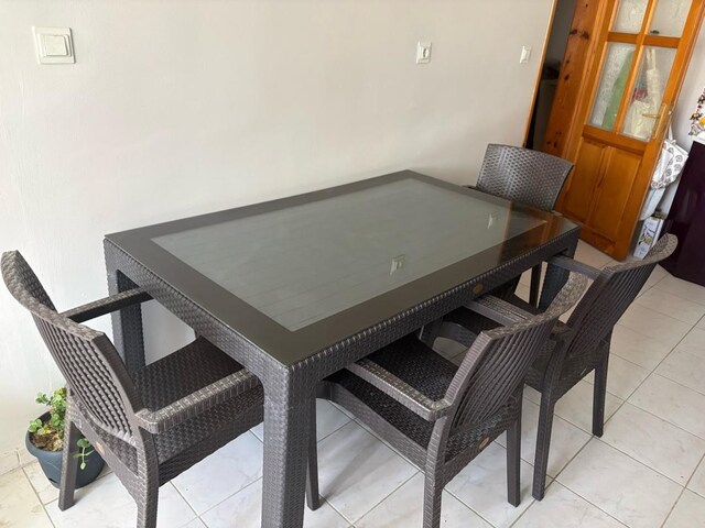 6 kişilik balkon/bahçe masa takımı