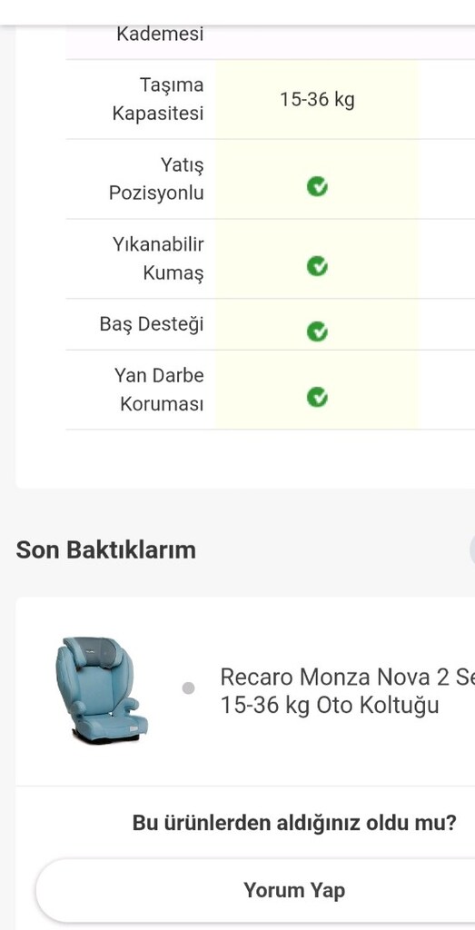 Recaro Monza Nova 2 Seatfix 15-36 kg 4-12 yaş oto koltuğu - 11