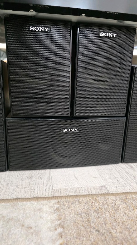 Sony ahşap kasalı 5 adet sinema sistemi av receiver hoparlörü - 3