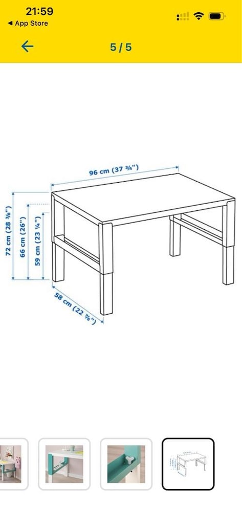 ikea çocuk çalışma masası ve sandalyesi ve koruyucu ped - 4