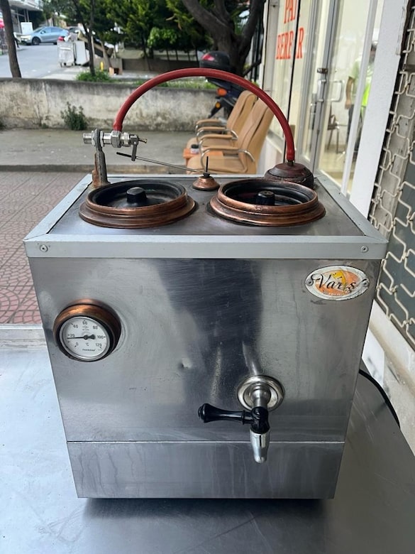 SERVE İÇİ BAKIR İKİLİ ÇAY KAZANI TAM OTOMATİK ELEKTRİKLİ - 2
