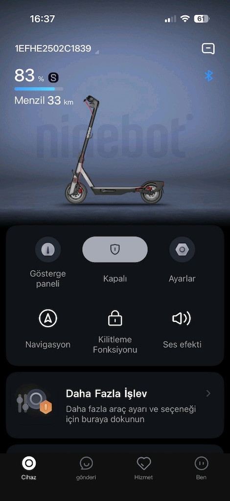 segway ninebot f3 pro garantili hatasız - 3