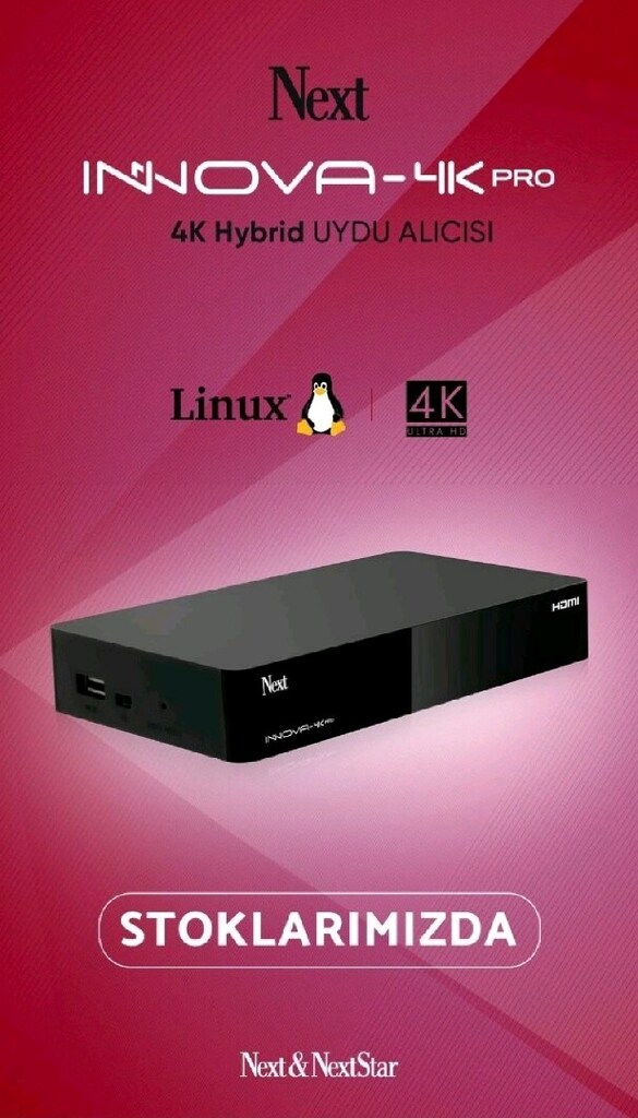 İnnova 4K Ultra HD Linux Hybrit Uydu Alıcısı İşletim Sistemi: Linux İ - 2
