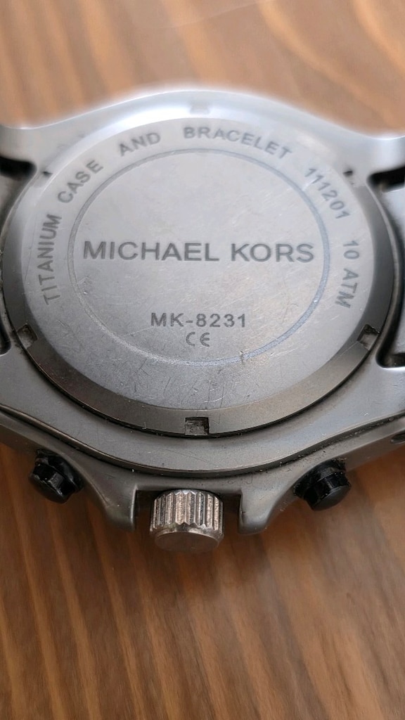 MICHAEL KORS MK-8231 "drake" Titanyum kronometreli kol saati - 8