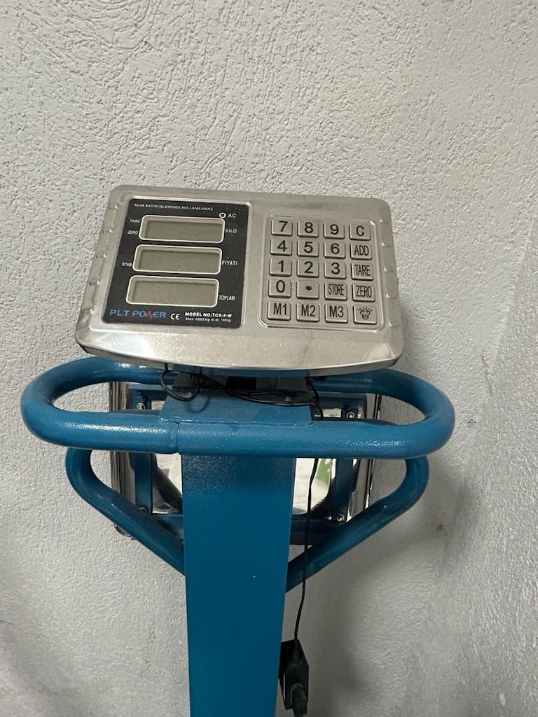 1 Ton PLT Power Elektronik Platform Baskül – Tekerlekli, Sanayi Tipi - 4
