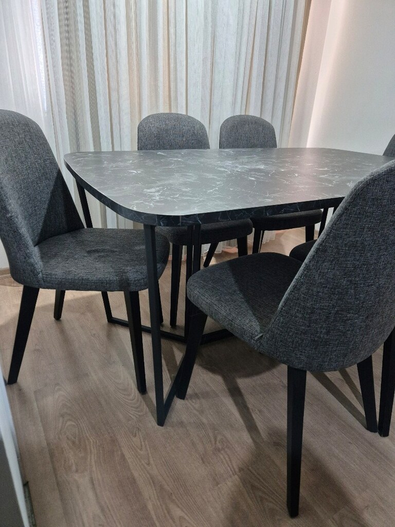 6 kişilik vivense yemek masası takımı