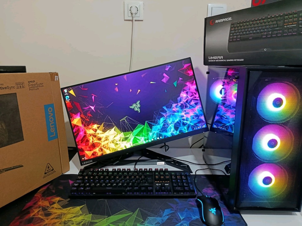 RYZEN 7 5700/4060Tİ/16/500/240 HZ MONİTÖR HER ŞEY DAHİL GAMİNG SET - 2