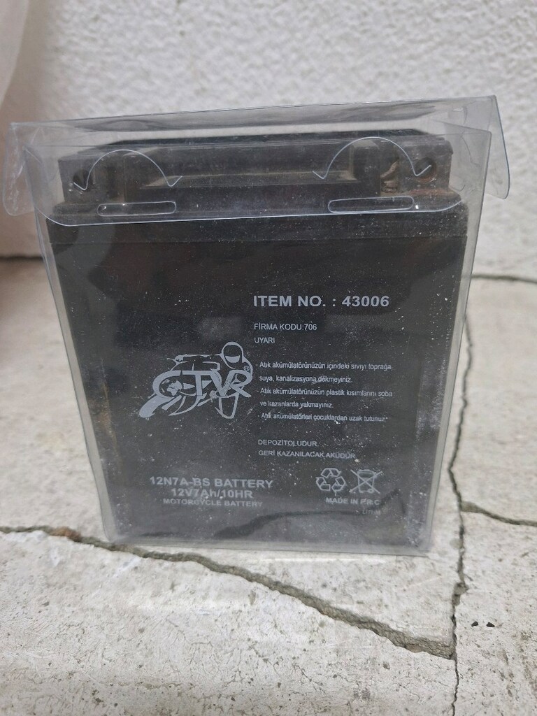 motosiklet aküsü 12 volt 7 amper - 3