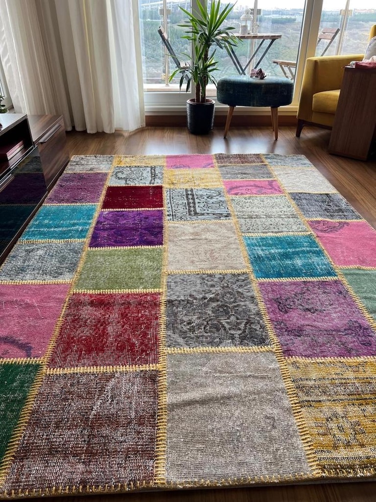 özel üretim patchwork halı