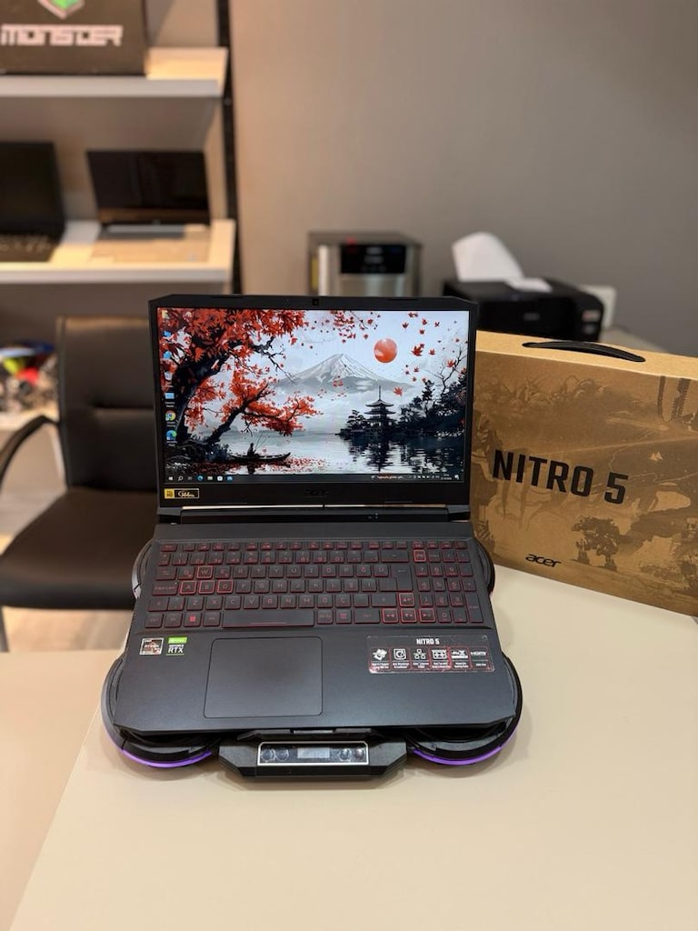 TERTEMİZ ACER NİTRO 5 GAMİNG LAPTOP RTX 3050 ~ AMD Ryzen 5 5600H - 5