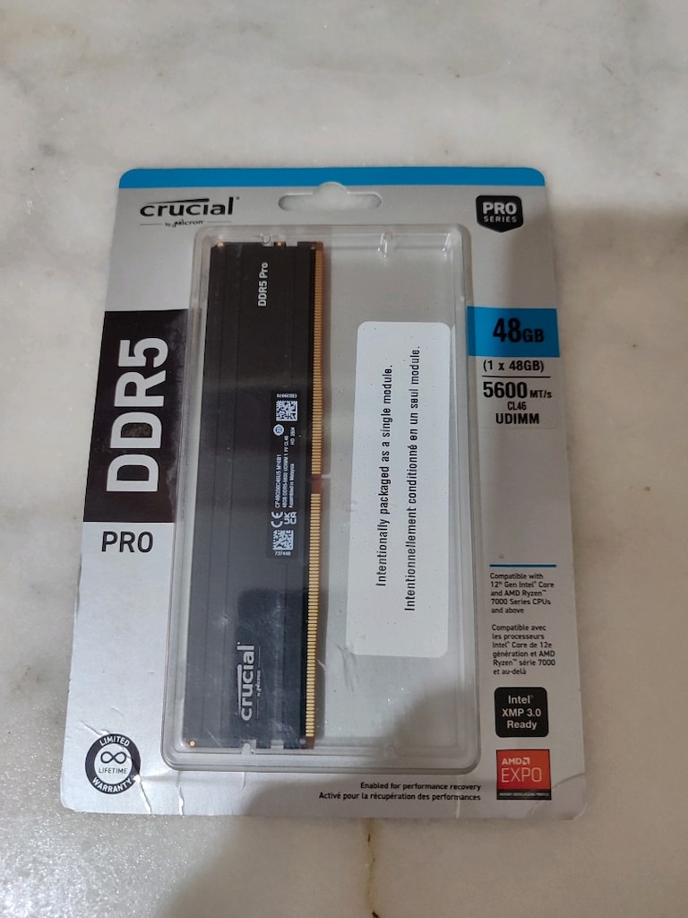Crucial Pro 48GB DDR5-5600 MHz RAM SIFIR - 3