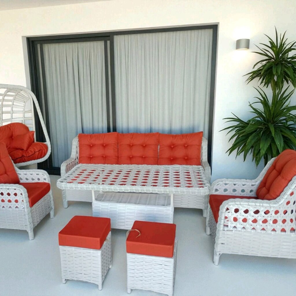 bahçe koltuk takımı, rattan mobilya - 9