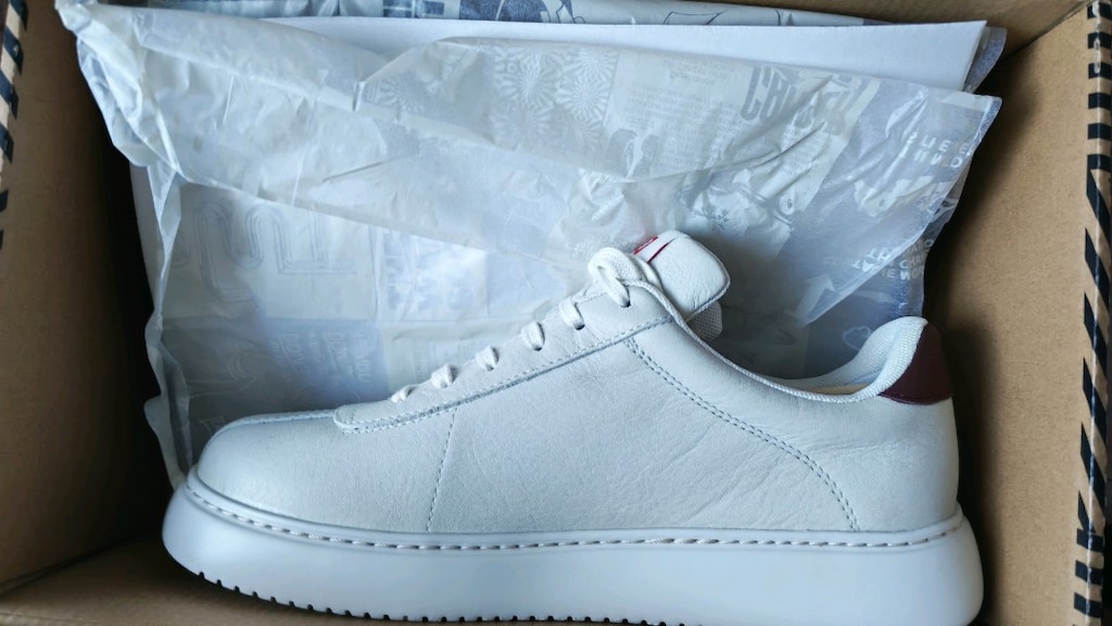 Camper Twins Beyaz Deri Kadın Sneaker - 3