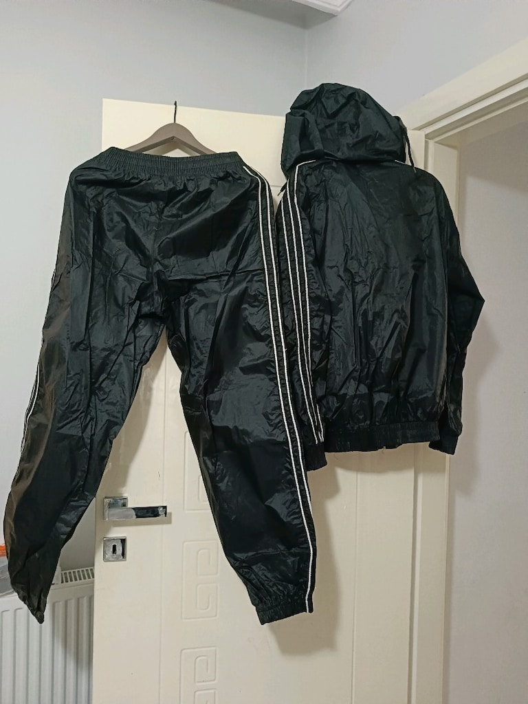 erkek kadın adidas siyah termal sauna terletici eşofman takımı L beden - 2