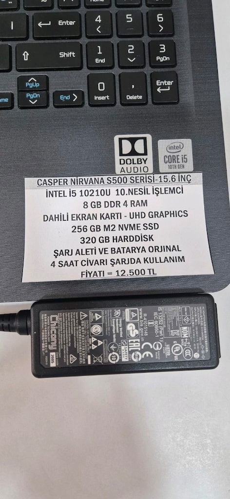CASPER NİRVANA LAPTOP İ5 10.NESİL 8 RAM DAHİLİ EKRAN KARTI - 3